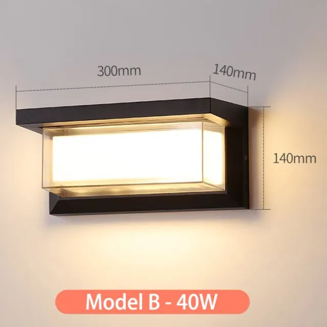 AuroraVale LED Outdoor Wall Light Weather Resistant