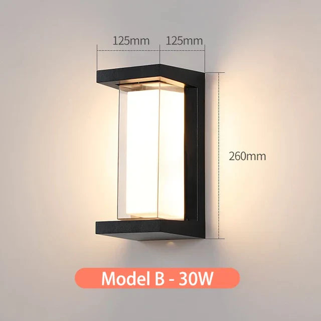 AuroraVale LED Outdoor Wall Light Weather Resistant