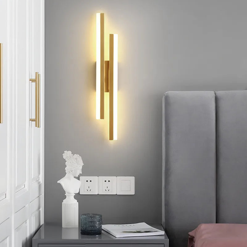 LumiGlow Modern LED Wall Light: Elegant Minimalist Lamp for Hallways & Living Rooms