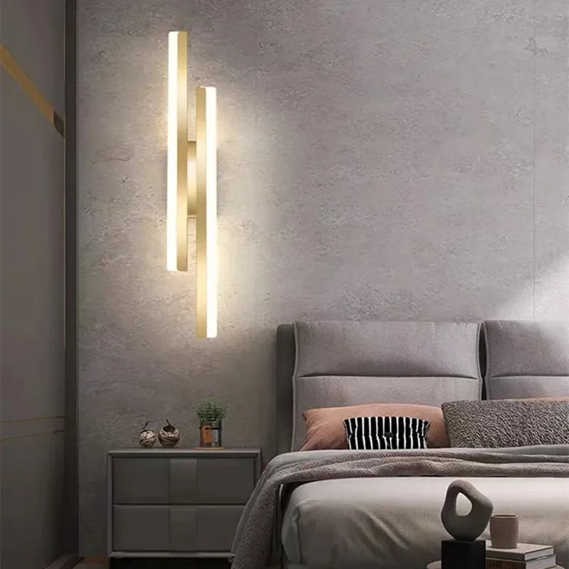 LumiGlow Modern LED Wall Light: Elegant Minimalist Lamp for Hallways & Living Rooms