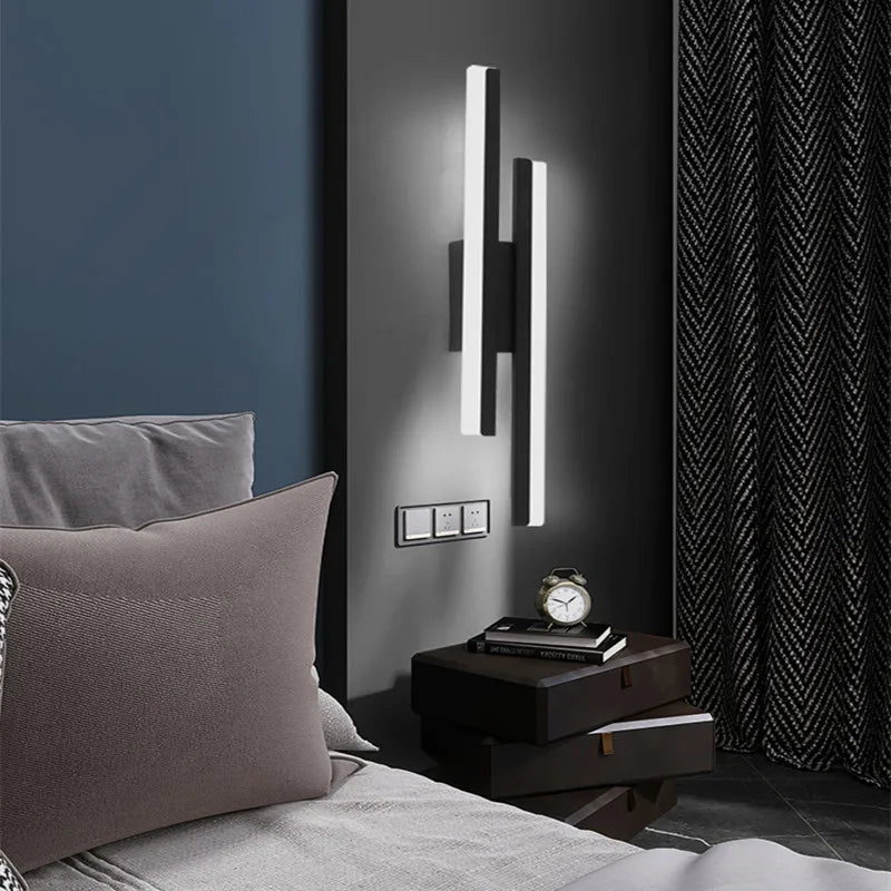 LumiGlow Modern LED Wall Light: Elegant Minimalist Lamp for Hallways & Living Rooms