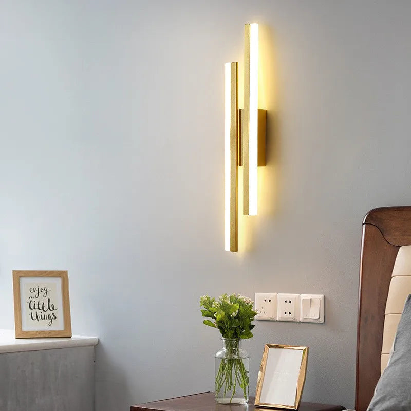 LumiGlow Modern LED Wall Light: Elegant Minimalist Lamp for Hallways & Living Rooms