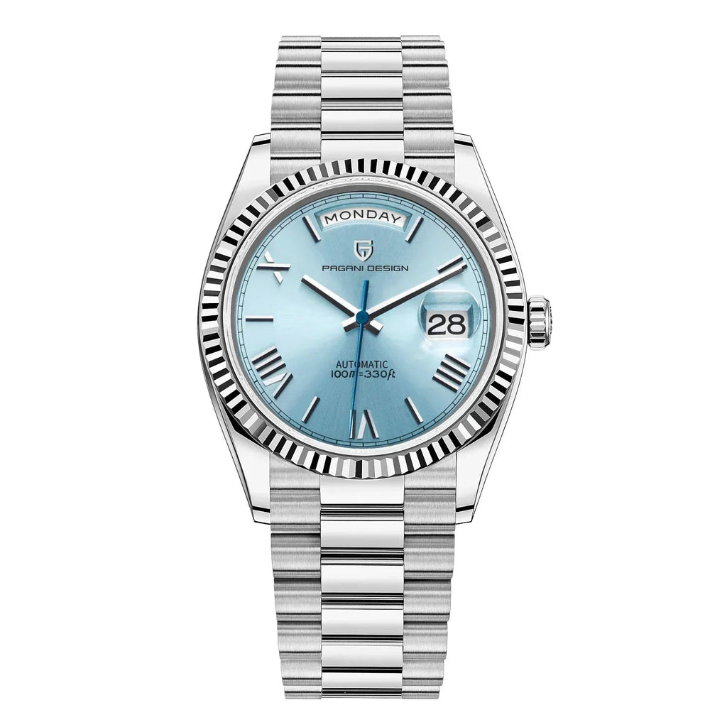 Luxury men's automatic watch - stainless steel, self -evacuating, calendar function - style for every occasion