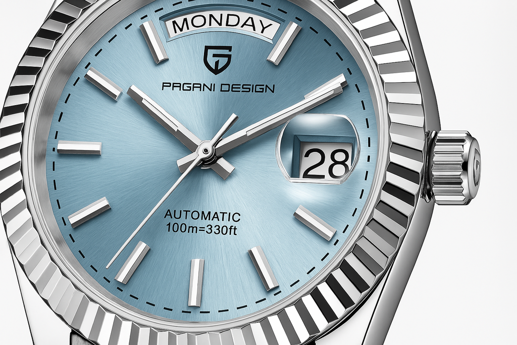 Luxury men's automatic watch - stainless steel, self -evacuating, calendar function - style for every occasion