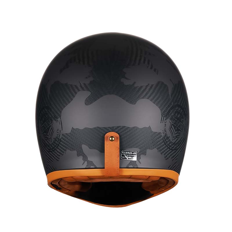 Motocyklová přilba s celotvářovým karbonovým vláknem | F388MB