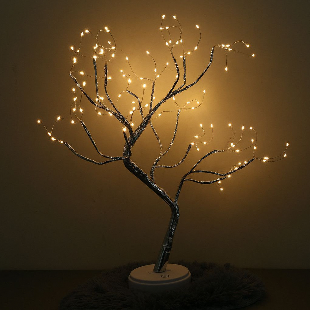 Fernhaven Grove Tree Lamp With 108 Drops Or 36 Pearls