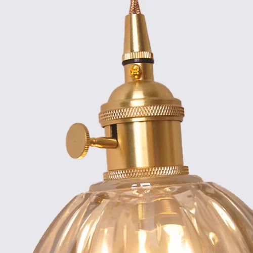Luminique Vintage Glass Pendant Lights With Soft Ambient Glow