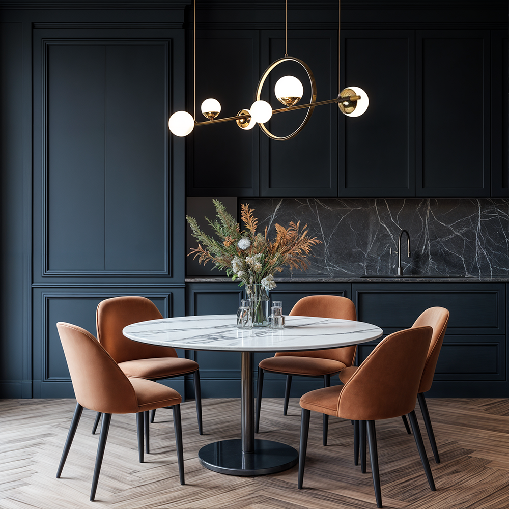 AuroraLine Linear Chandelier by Lumencrest Iron and Blown Glass Remote Dimming