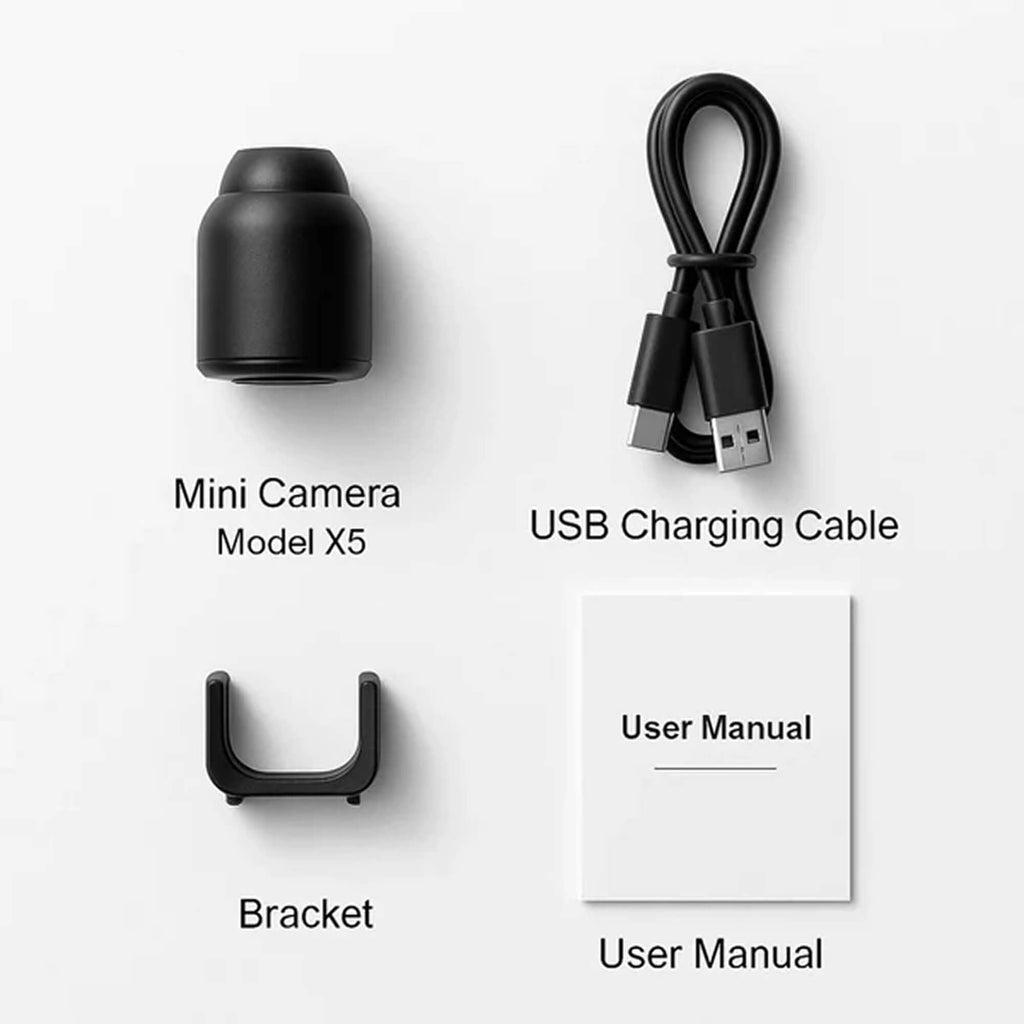 Kamera Mini Tanpa Wayar Tersembunyi dan Audio - Kamera Pengintip Mini Pengawasan Kecil Pemantauan Pengasuh Tanpa Wayar