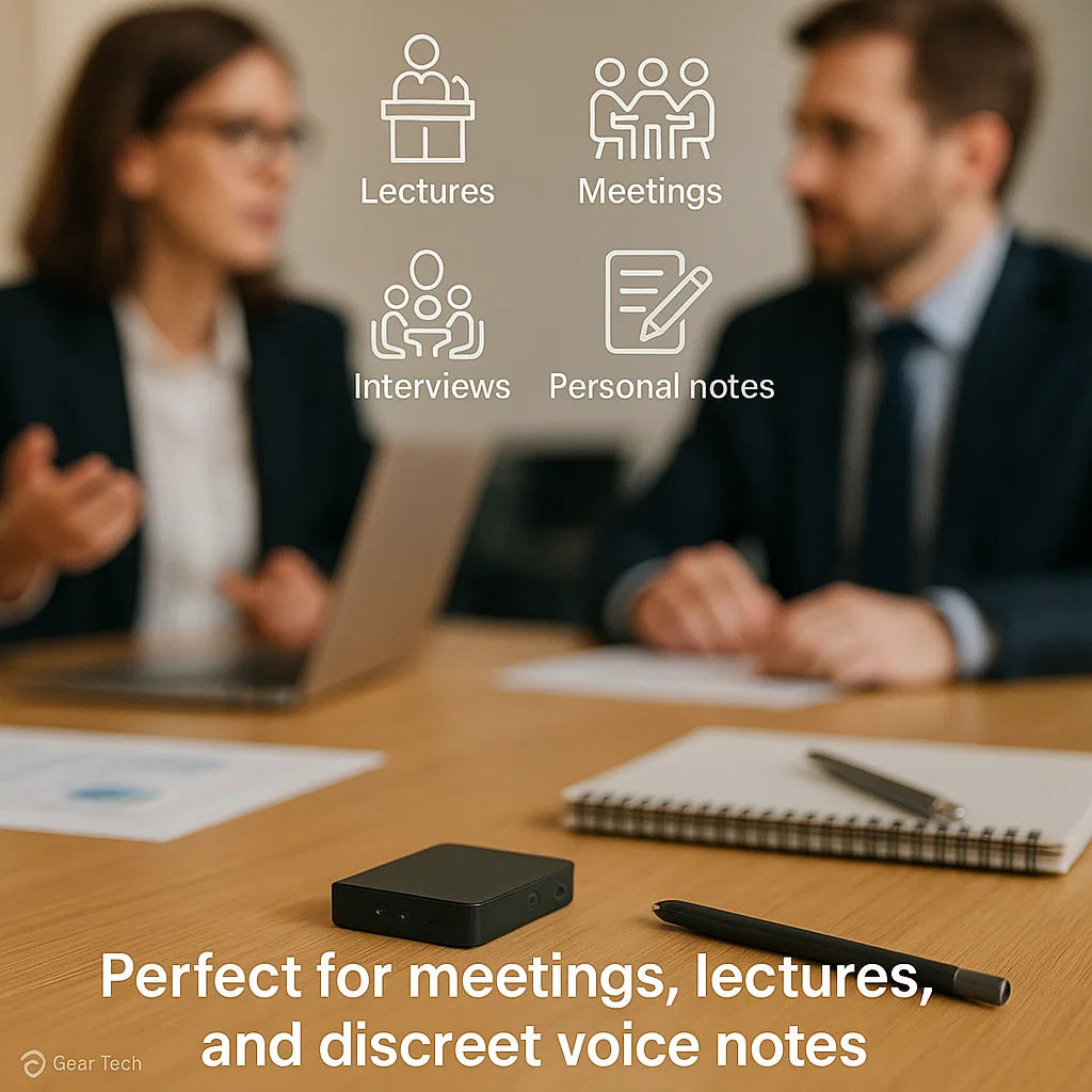 ミニチュアボイスレコーダー – 小型で目立たず、強力な音声キャプチャ | ステルス録音と音声起動に最適