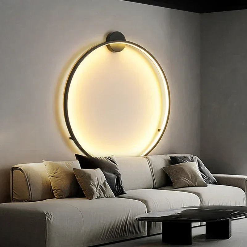 LumiRing - Minimalist circular wall light lamp