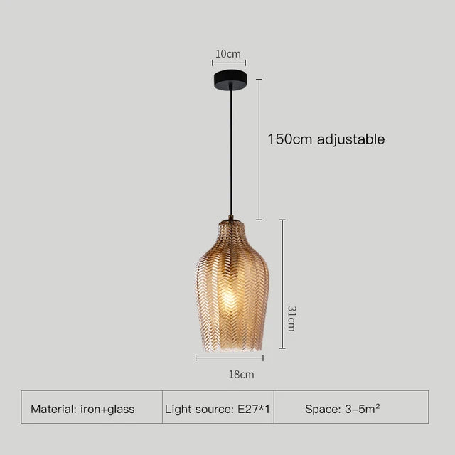 Aurea Glass Pendant Lights For Modern Minimalist Interiors