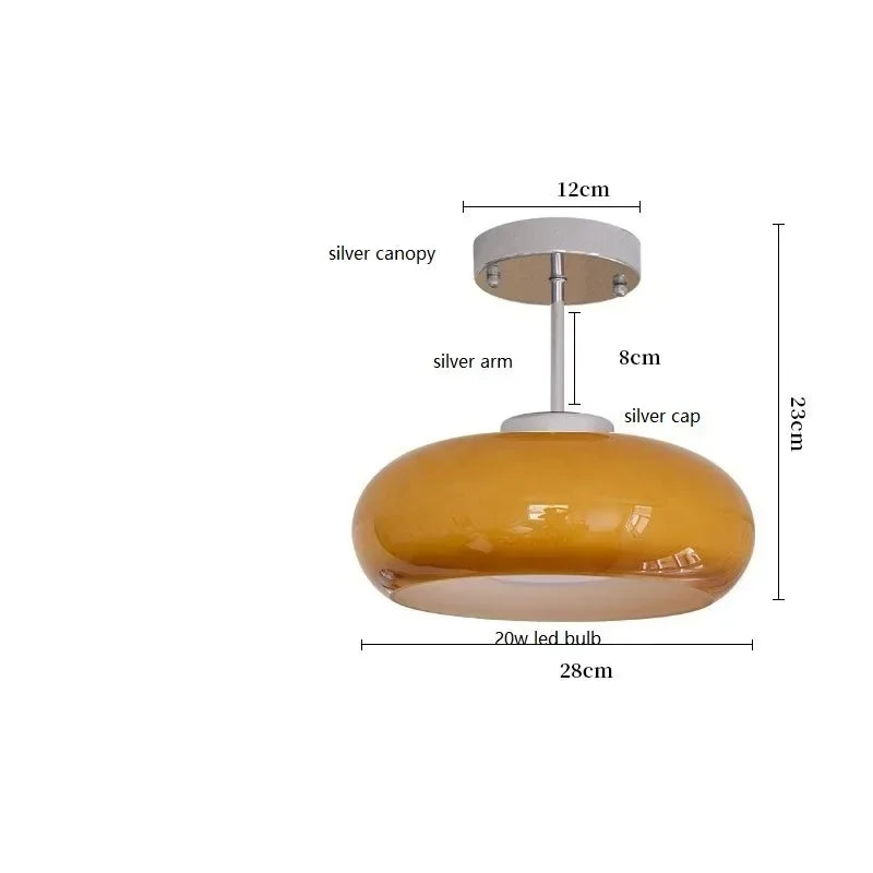 Astrae Glass LED Pendant Light for Modern Living and Dining Rooms