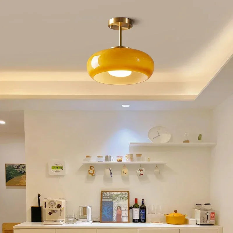 Astrae Glass LED Pendant Light for Modern Living and Dining Rooms