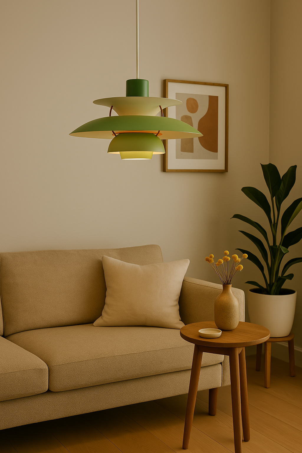 Modern LED ceiling lamp round - dimmable & durable - stylish lighting for living room, dining room & office