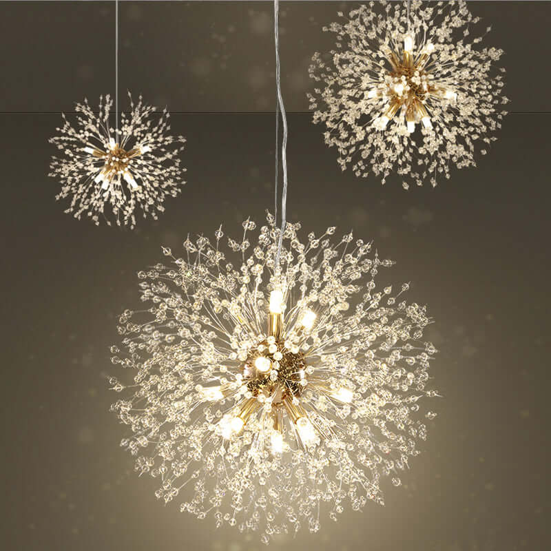 Modern LED crystal pendant light 4