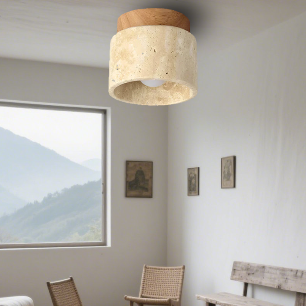 Modern ceiling light in cream style - Creative design for living room and bedroom