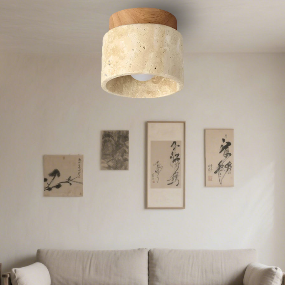 Modern ceiling light in cream style - Creative design for living room and bedroom