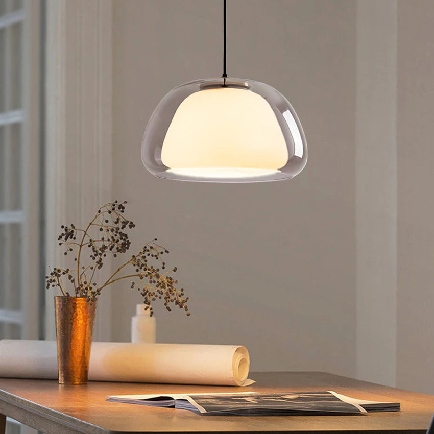 Modern glass pendant lamp