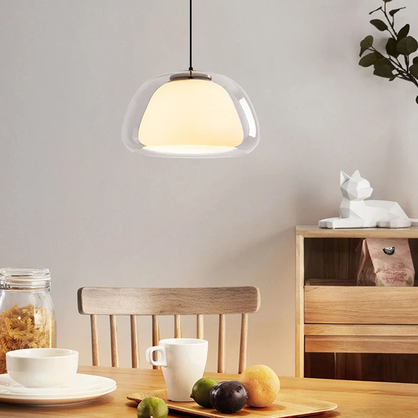 Modern glass pendant lamp
