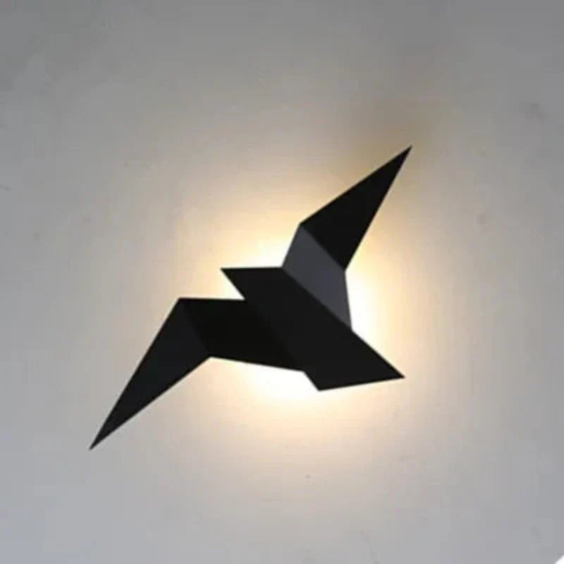 AvianAura - severská nástěnná lampa Nordic Iron Bird