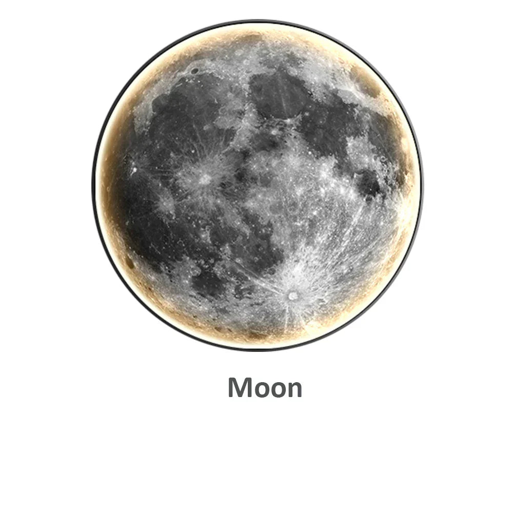 LunaLux - LED moon wall light lamp