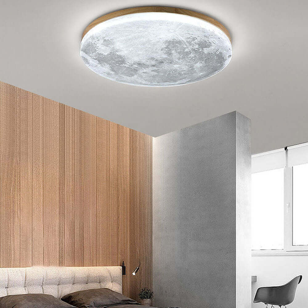 Moon-shaped LED ceiling light 0