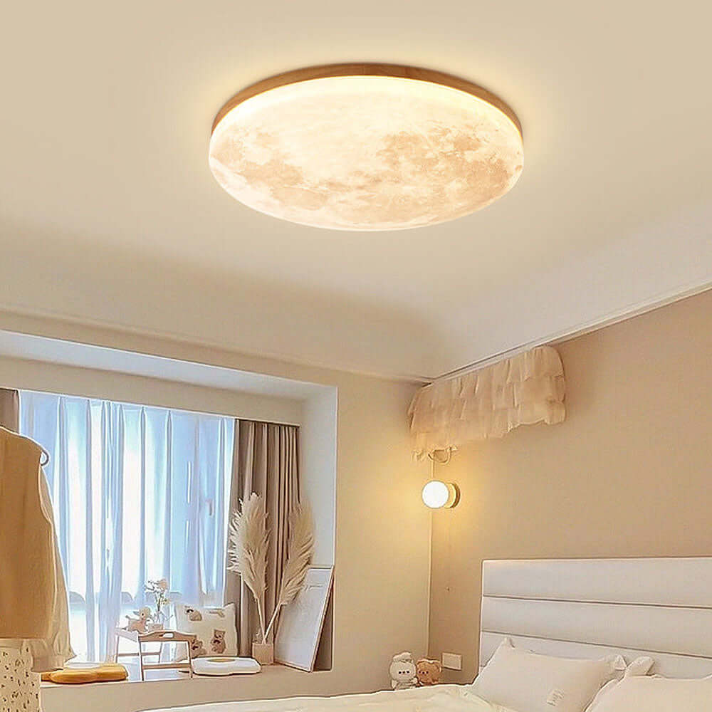 Moon-shaped LED ceiling light 1