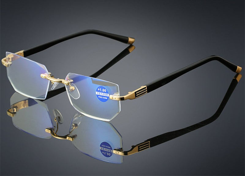 Cermin mata membaca multifokal anti cahaya biru-visionplus