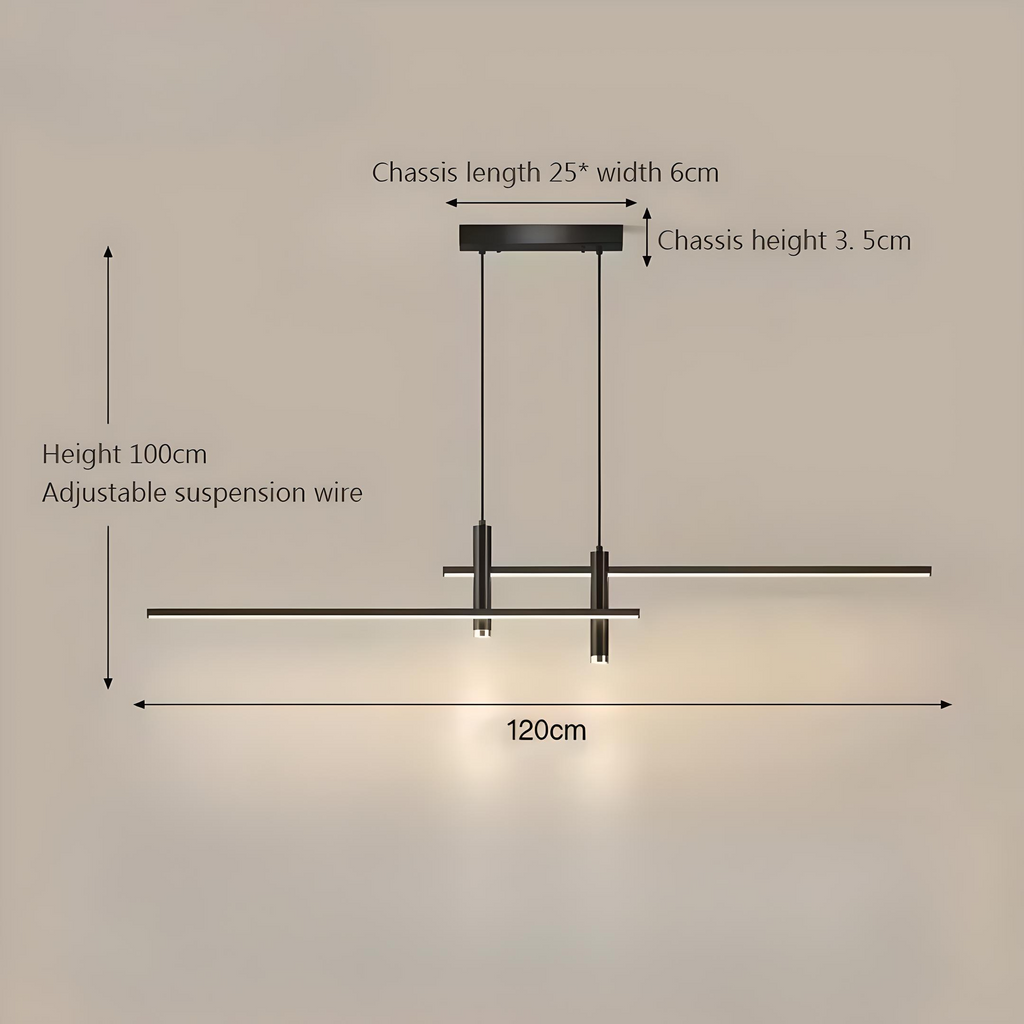 Lustreline | Modern LED Pendant Light for Dining Table & Living Room