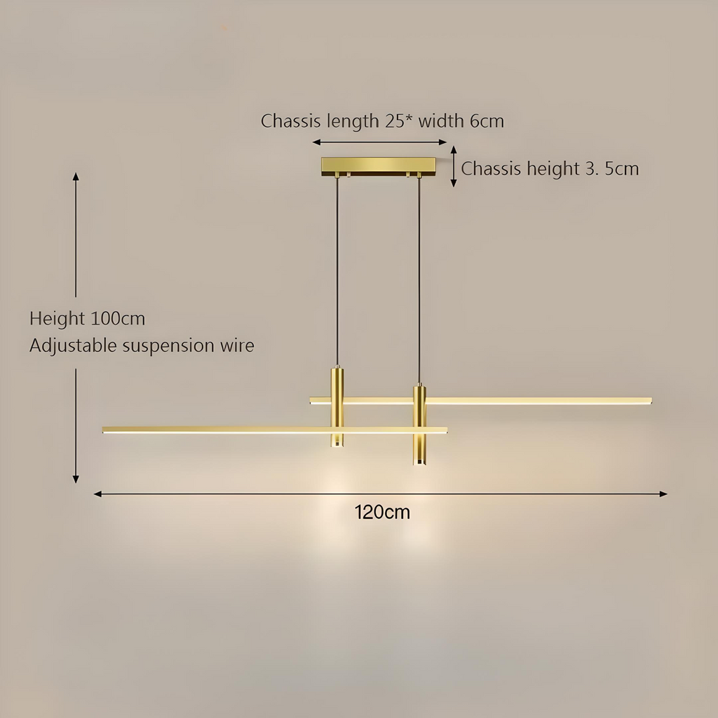 Lustreline | Modern LED Pendant Light for Dining Table & Living Room