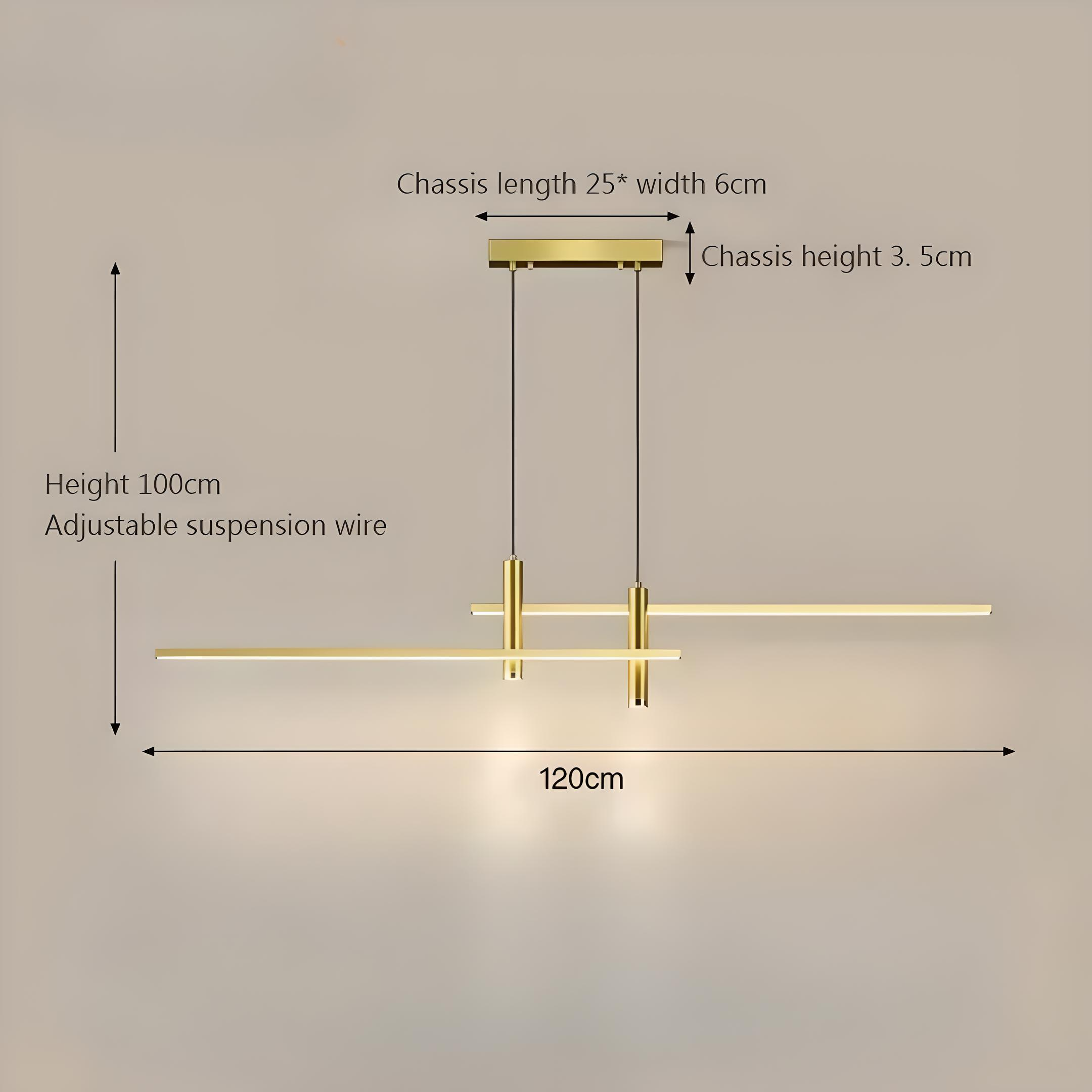 Lustreline | Modern LED Pendant Light for Dining Table & Living Room