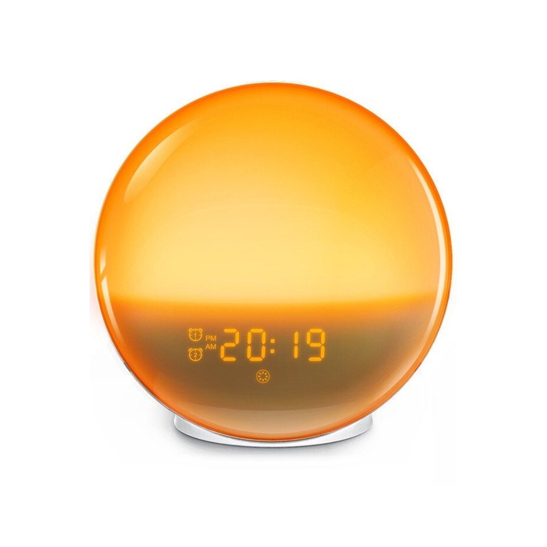 Přírodní radiobudík se světlem pro probuzení - Glowrise