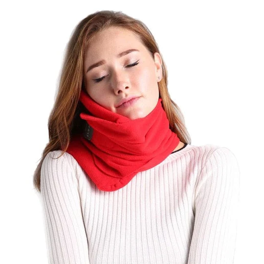 Neck Pillow with Ergonomic Microbead Support