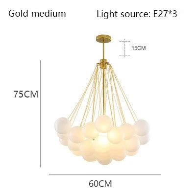 Vrimlo フロストボールシャンデリア