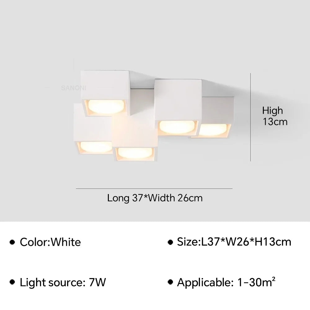 LyraNord Fabric Ceiling and Wall Light in Nordic Style