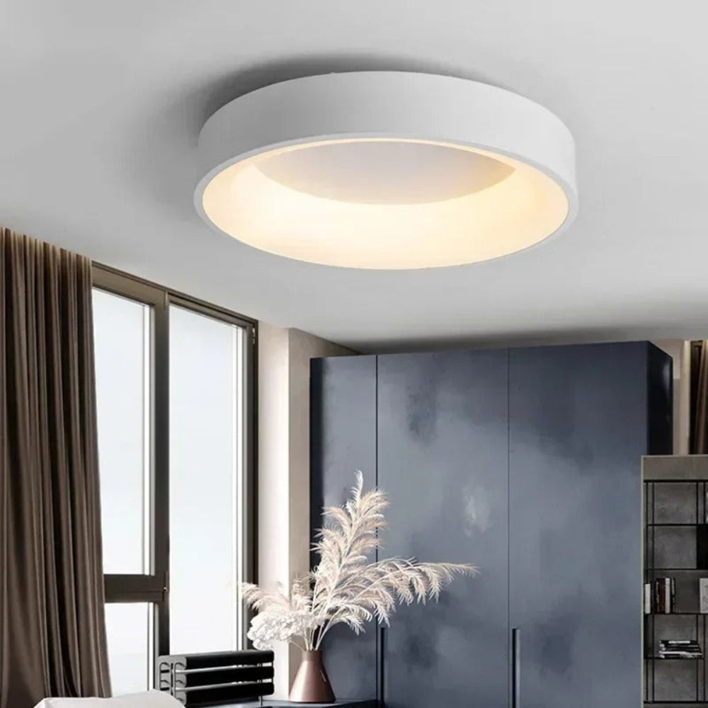 Nordic round LED ceiling light with remote control - Modern, minimalist design
