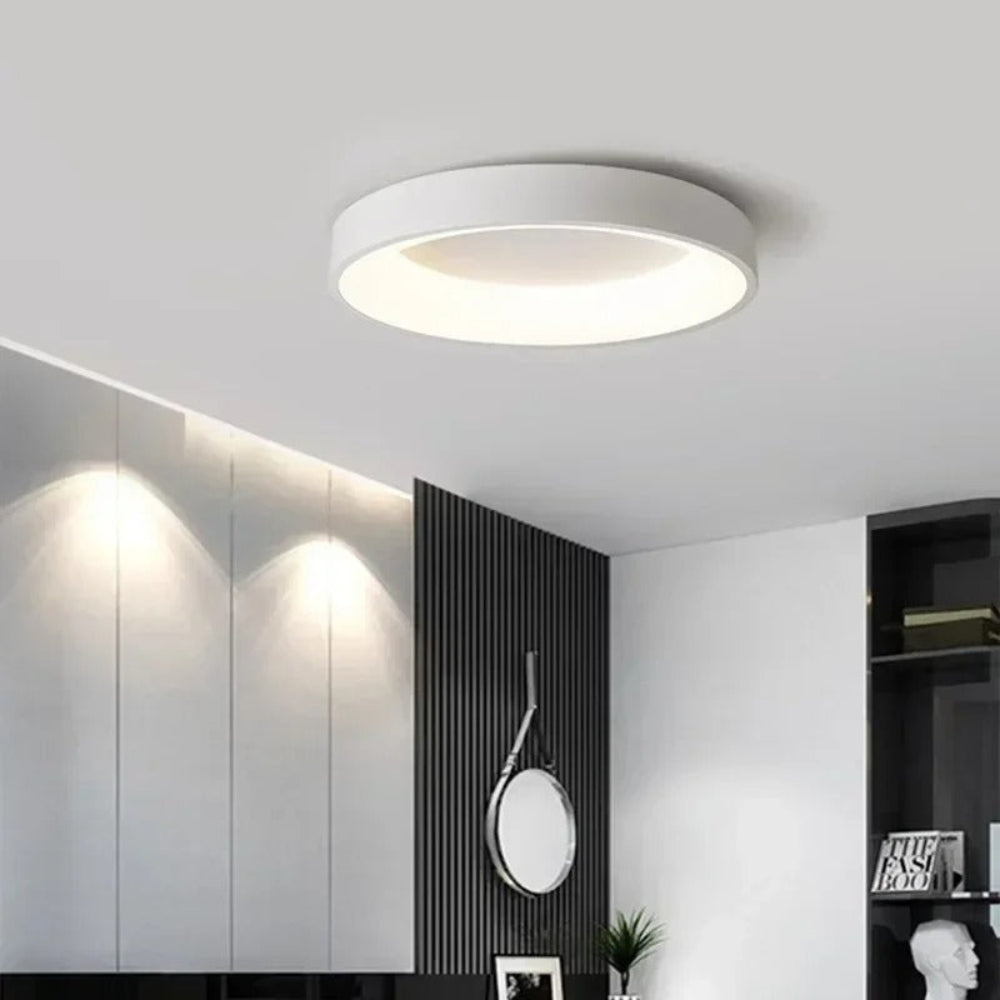Nordic round LED ceiling light with remote control - Modern, minimalist design