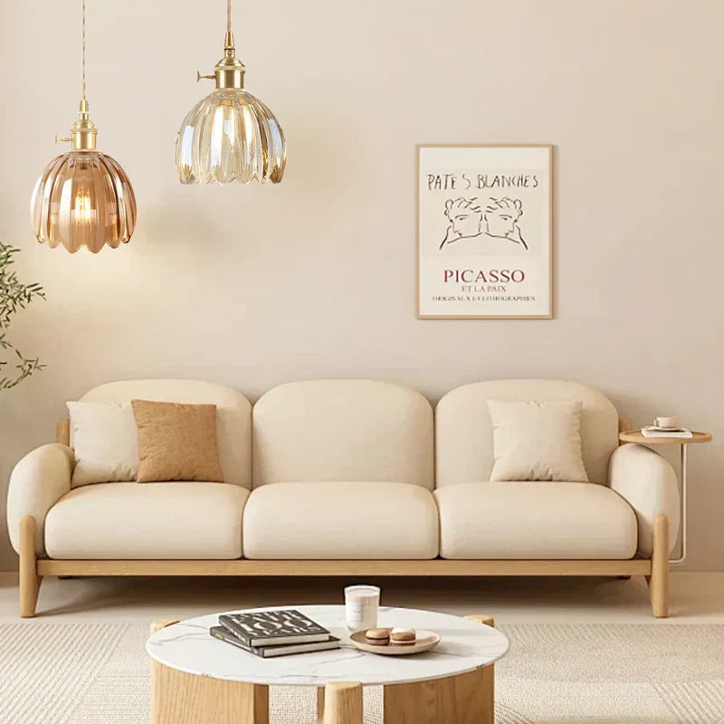 Luminique Vintage Glass Pendant Lights With Soft Ambient Glow