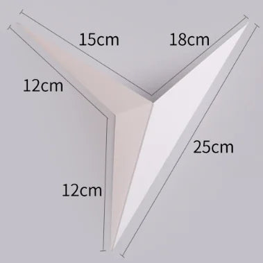 Origami wall lamp