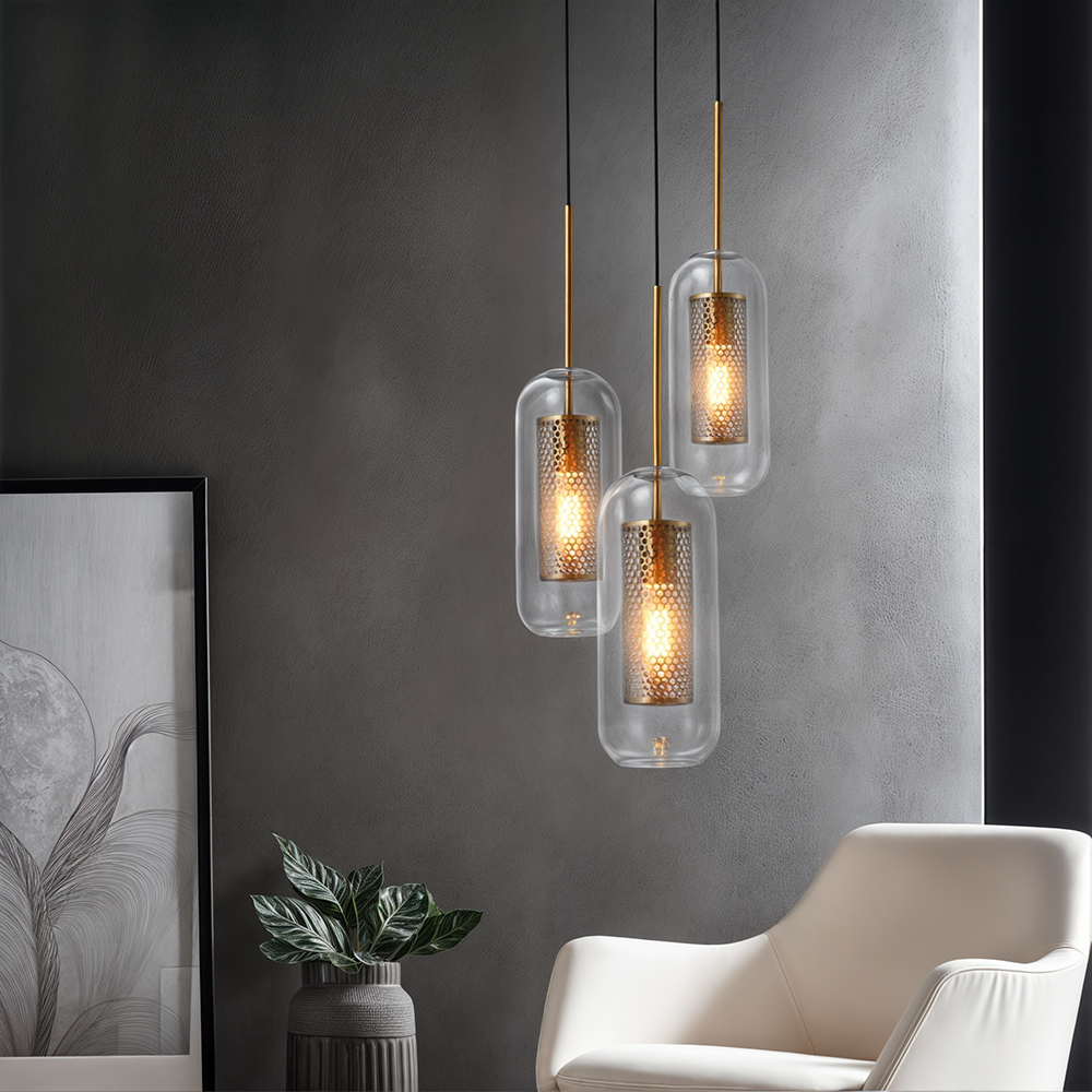 Lyra Glass Pendant Light Nordic Minimalist Ceiling Fixture