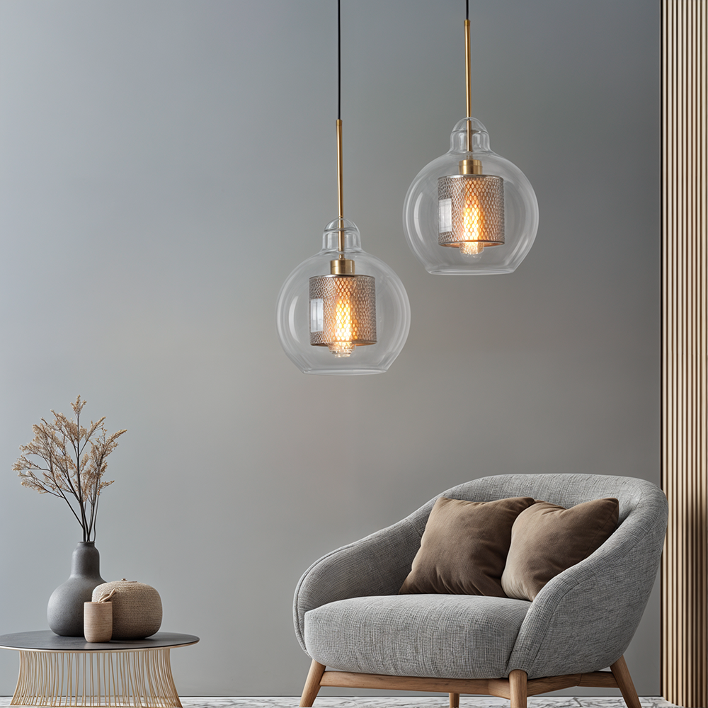 Lyra Glass Pendant Light Nordic Minimalist Ceiling Fixture