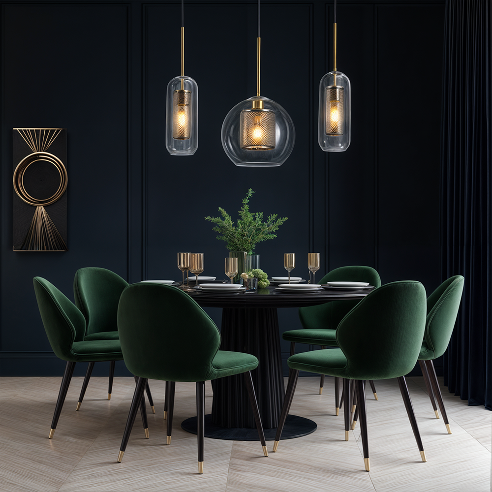 Lyra Glass Pendant Light Nordic Minimalist Ceiling Fixture