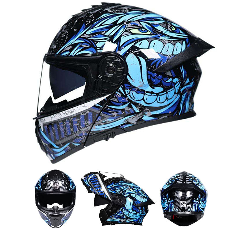 Modulární přilba s dvojitou čočkou ORZ – schváleno DOT a ECE