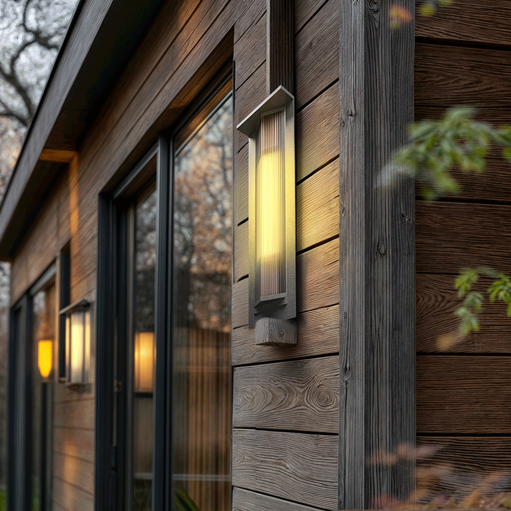 NovaNord Outdoor Solar LED Wall Lights In Nordic Designer Style