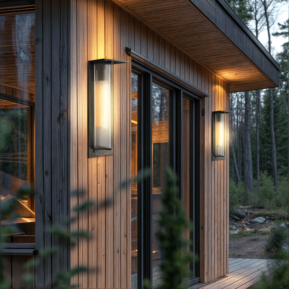 NovaNord Outdoor Solar LED Wall Lights In Nordic Designer Style