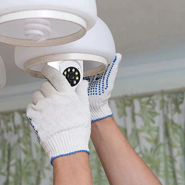 HD bezdrátová venkovní WiFi bezpečnostní kamera v žárovce s detekcí pohybu