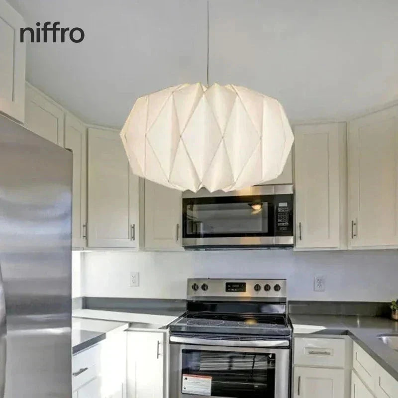 Lyra Origami Paper Lantern Pendant In Scandinavian Style