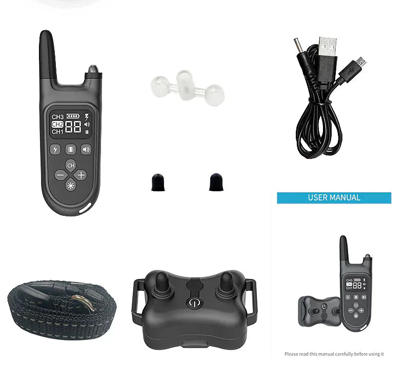 Premium hundetreningssjokkkrage og antibløttekkrage