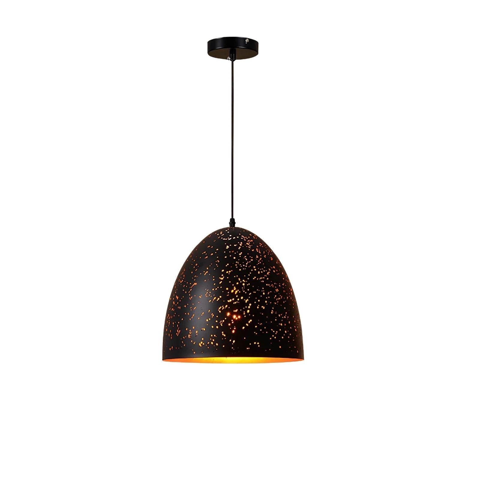 Perforated pendant lamp